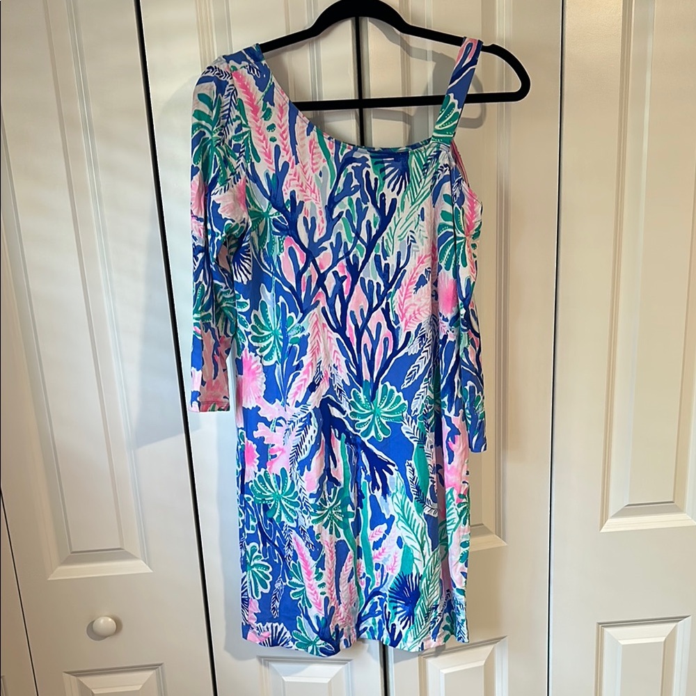 Lily Pulitzer Blue and Pink Women's Dress